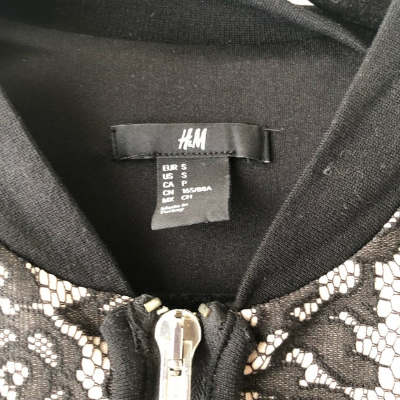 H&M Lace Zip-Up Bomber Jacket - Picture 4 of 7